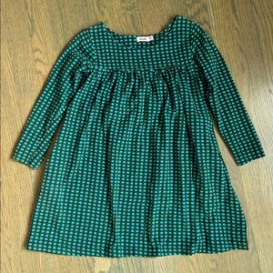 Kids Polka Dot Green Dress